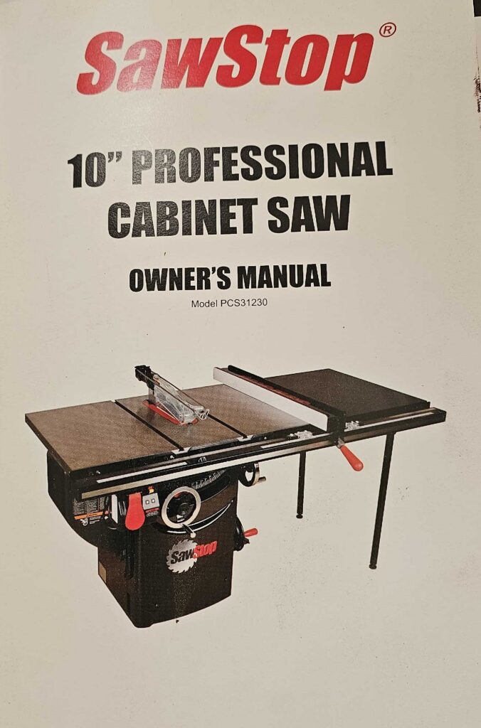 Cabinet saw